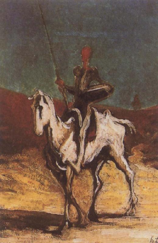 Honore  Daumier Don Quixote and Sancho Pansa Germany oil painting art